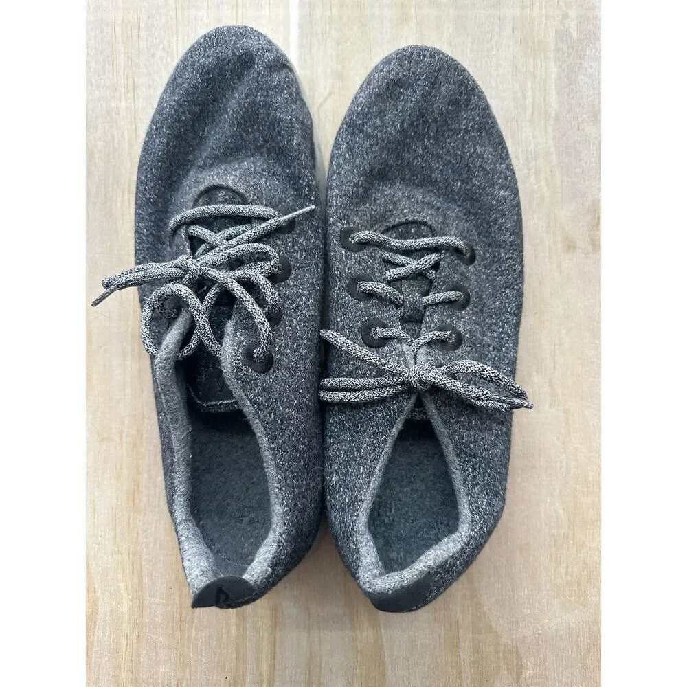 Allbirds Men The Wool Runners Sz 14 Gray‎ Lace Up